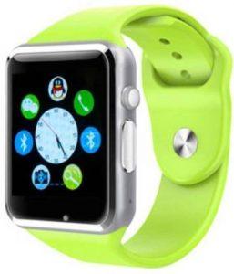 Highpride W-3 Notifier Safety Smartwatch (Green Strap, Regular)