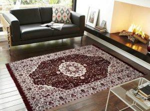 Nishankur Fabs Maroon Cotton Carpet (121 cm, X 183 cm, Rectangle)