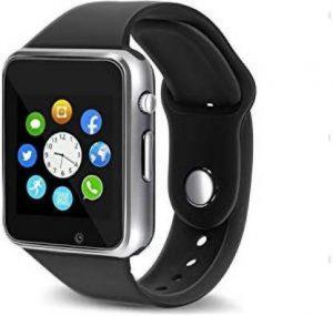 JAKCOM Android Calling Smart mobile 4G watch Smartwatch (Black Strap, free)