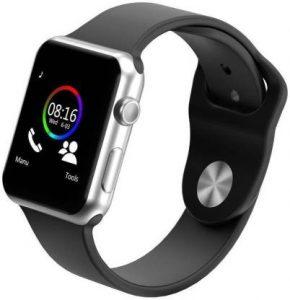 Gedlly Android 4G calling mobile smart watch Smartwatch (Black Strap, free)