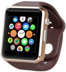 TECHNO FROST A1 Tochscreen Watch 210106 Smartwatch (Brown Strap, Free Size)