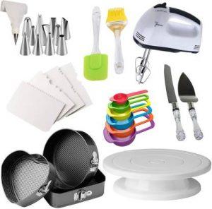 Lipsa Enterprise AB Ab Combo Kitchen Tool Set (Baking Tools, Knife, Spatula, Brush, Whisk)