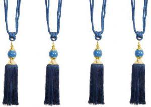 Homefab India Blue Tassels (Pack of 4)