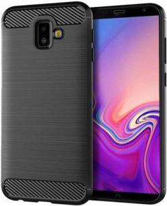 Accessories Kart Back Cover for Samsung J6 Plus premium hybrid Zebra case with superior quality (Black, Silicon)