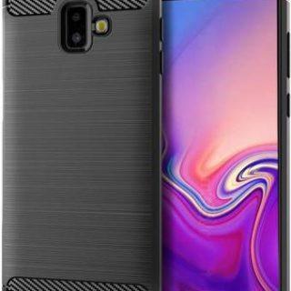 Accessories Kart Back Cover for Samsung J6 Plus premium hybrid Zebra case with superior quality (Black, Silicon)