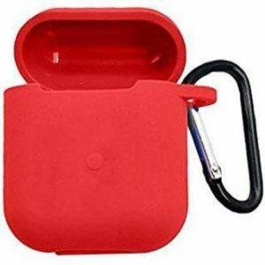 JBJ Front & Back Case for Realme Buds Air, Realme Buds Air Neo (ONLY COVER ) (Red, Shock Proof, Silicon)