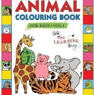 Animal Colouring Book for Kids with The Learning Bugs Vol.1 (English, Paperback, The Learning Bugs)