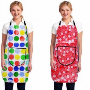 Supreme Nylon Home Use Apron - Free Size (Multicolor, Pack of 2)