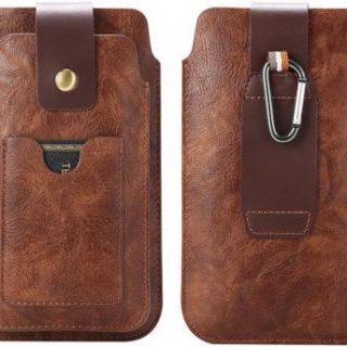 HARITECH Pouch for vivo S12 Pro / vivo iQOO 9 / vivo V23 Pro / vivo S12 (Brown, Dual Protection)