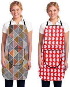 parasar Nylon Home Use Apron - Free Size (Multicolor, Pack of 2)