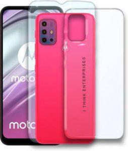 SOMAENTERPRISES Front and Back Screen Guard for Motorola G20 (Pack of 2)