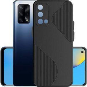 BooZ Back Cover for Oppo F19 (Black, Grip Case, Silicon)