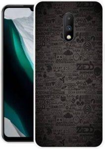 Krtagy Back Cover for OnePlus 7 (Black, Dual Protection, Silicon)