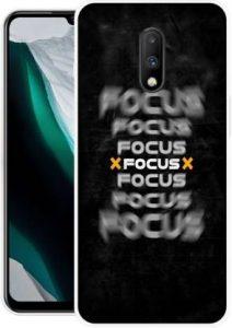 Krtagy Back Cover for OnePlus 7 (Black, White, Dual Protection, Silicon)