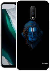Krtagy Back Cover for OnePlus 7 (Black, Blue, Dual Protection, Silicon)