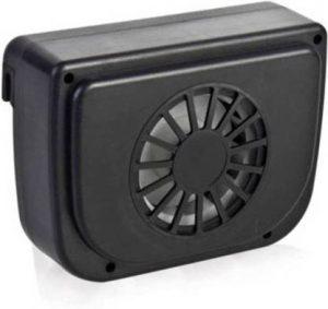 SELL ZONE Solar Powered Car Window Cool Air Vent Auto Fan - Black Car Interior Fan (110 V)