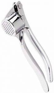 DEAGAN Garlic Crusher Presser Press Ginger Crusher Stainless Steel Kitchen Tool Garlic Press (Steel) Garlic Press (Silver)