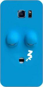Bastex Back Cover for SAMSUNG Galaxy S6 (White, Blue, Hard Case)