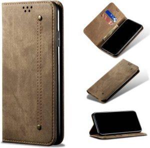 Cock Flip Cover for Samsung Galaxy S20 FE 4G / Galaxy S20 FE 5G (Khaki, Magnetic Case)