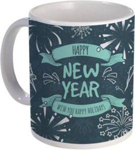COLOR YARD best Happy New Year gift design with original-style on Ceramic Coffee Mug (320 ml)