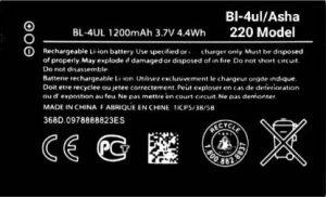 AEV Mobile Battery For Nokia Bl-4ul/Asha 220 Model