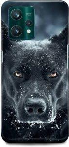 DUGGA Back Cover for OPPO A76, CPH2375, BLACK, DOG, PUPPIE, CUTE, DOG (Black, Hard Case)