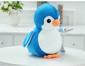 Varsha Enterprises BLUE PENGUIN SOFT TOYS - 25 cm (Multicolor)