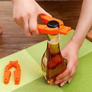 FGG Bottle Opener Jar Opener Multi 3 in 1 Can Opener Kitchen Grippers to Remove Stubborn Lids Bottle Opener Jar Opener Multi 3 in 1 Can Opener Kitchen Grippers to Remove Stubborn Lids Bottle Opener (Pack of 1)