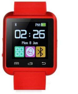 Bastex BTX U8 - Red phone Smartwatch (Red Strap, Free Size)