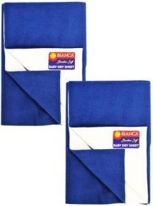Bianca Mattress Topper Double Size Waterproof Mattress Cover (Blue)