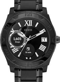 GUESS Connect android wear 2.0-C1003L4 Smartwatch (Black Strap, Regular)
