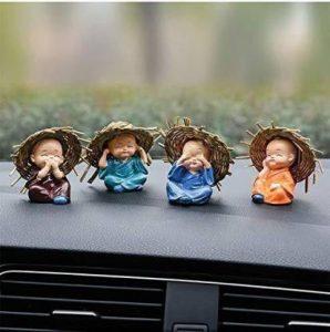 Godveer Decorative Showpiece - 6.5 cm (Plastic, Multicolor)