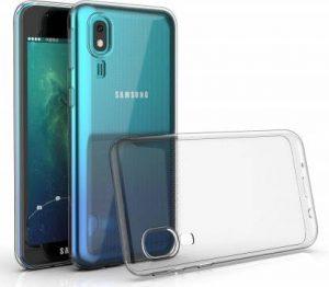 Case Creation Back Cover for Samsung A2 Core Transparent Silicone Full Protection TPU Back Case Thin Shockproof (Transparent, Dual Protection)