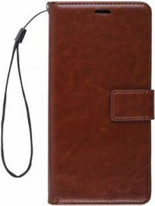 Cavri Flip Cover for Samsung Galaxy A2 Core (Brown, Grip Case)