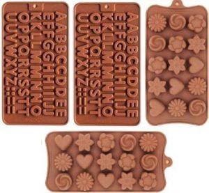 VAAMnational Silicone Chocolate Mould 15 (Pack of 4)