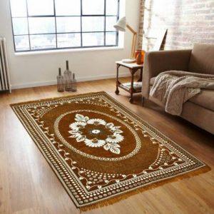TW TenTwo Brown Cotton Carpet (121 cm, X 183 cm, Rectangle)
