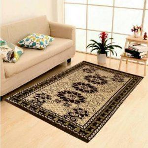 TW TenTwo Black Cotton Carpet (121 cm, X 183 cm, Rectangle)