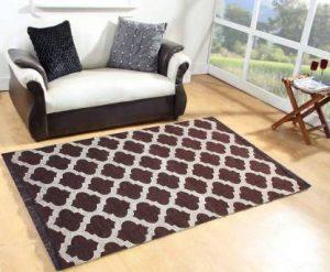 TW TenTwo Brown Cotton Carpet (121 cm, X 183 cm, Rectangle)