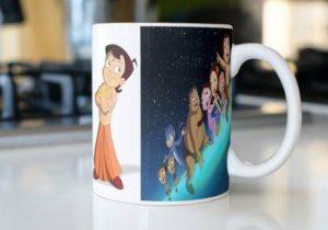 Vrantikar Chota Bheem Cartoon Design 3 Printed Coffee , Name , Best Gift For Sister, Friend ,Girlfriend ,Mother Happy Birthday Ceramic Coffee Mug (325 ml)