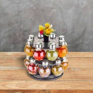 PRADIVON 16 Piece Spice Set (Plastic, Multicolor)