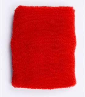 DC CONCEPTS Cotton Sports Wrist Band Supreme Quality Fitness Band Fitness Band (Red, Pack of 2)