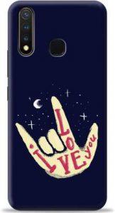 Crafter Back Cover for Vivo U20 (Blue, Shock Proof)