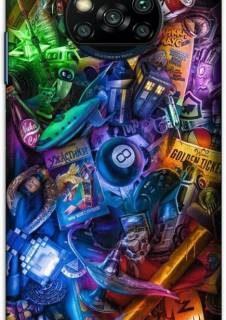 CROKIAN Back Cover for POCO X3 (Multicolor, Hard Case)