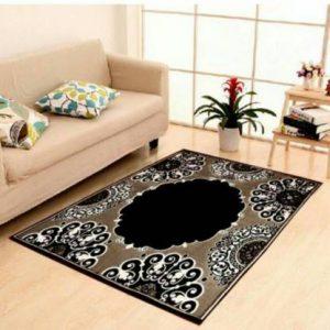 MACHROLI GREENS Brown Cotton Carpet (121 cm, X 183 cm, Rectangle)