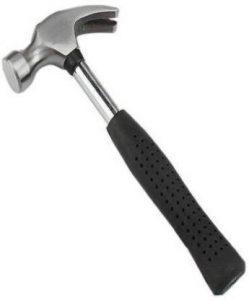 BADSHAH AND KHALIFA Curved Claw Hammer AA-12, Tubular Steel 1/2 Lb Handle Curved Claw Hammer Straight Best Claw Hammer Repair Hand Woodworking Tool Curved Claw Hammer Curved Claw Hammer (0.35 kg)