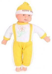 KANCHAN TOYS CUTE LAUGHING BABY TOY FOR KIDS (Yellow)