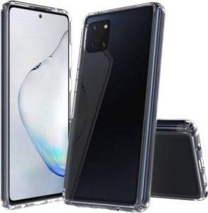 D & Y Bumper Case for Samsung Galaxy 10 Lite (Transparent, Dual Protection)