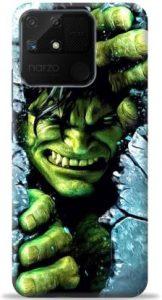 Dreamer Back Cover for Realme Narzo 50A (Green, Blue)
