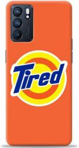 Dreamer Back Cover for Oppo Reno6 5G (Orange, Shock Proof)