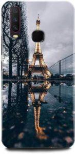 MS STYLISH Back Cover for Vivo Y15/1901 EiffelTower,Buildings,SmartCity,TurquoiseParis,Paris,Love (Multicolor, Hard Case)